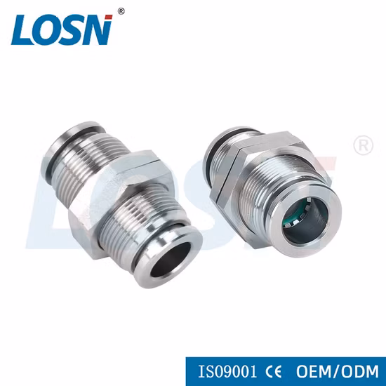 One Touch Stright Plastic Pneumatic Pipe Fitting